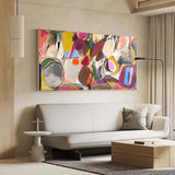 Large Abstract Colorful Painting On Canvas Modern Acrylic Painting Original Wall Art Home Decor