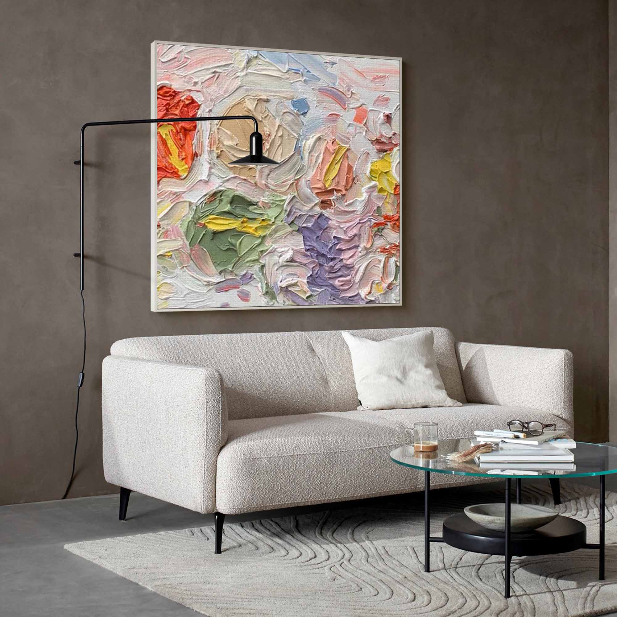 Flower Texture Original Abstract Oil Painting On Canvas Abstract Acrylic Painting Wall Art Color Modern Art Home Decor