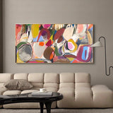 Large Abstract Colorful Painting On Canvas Modern Acrylic Painting Original Wall Art Home Decor