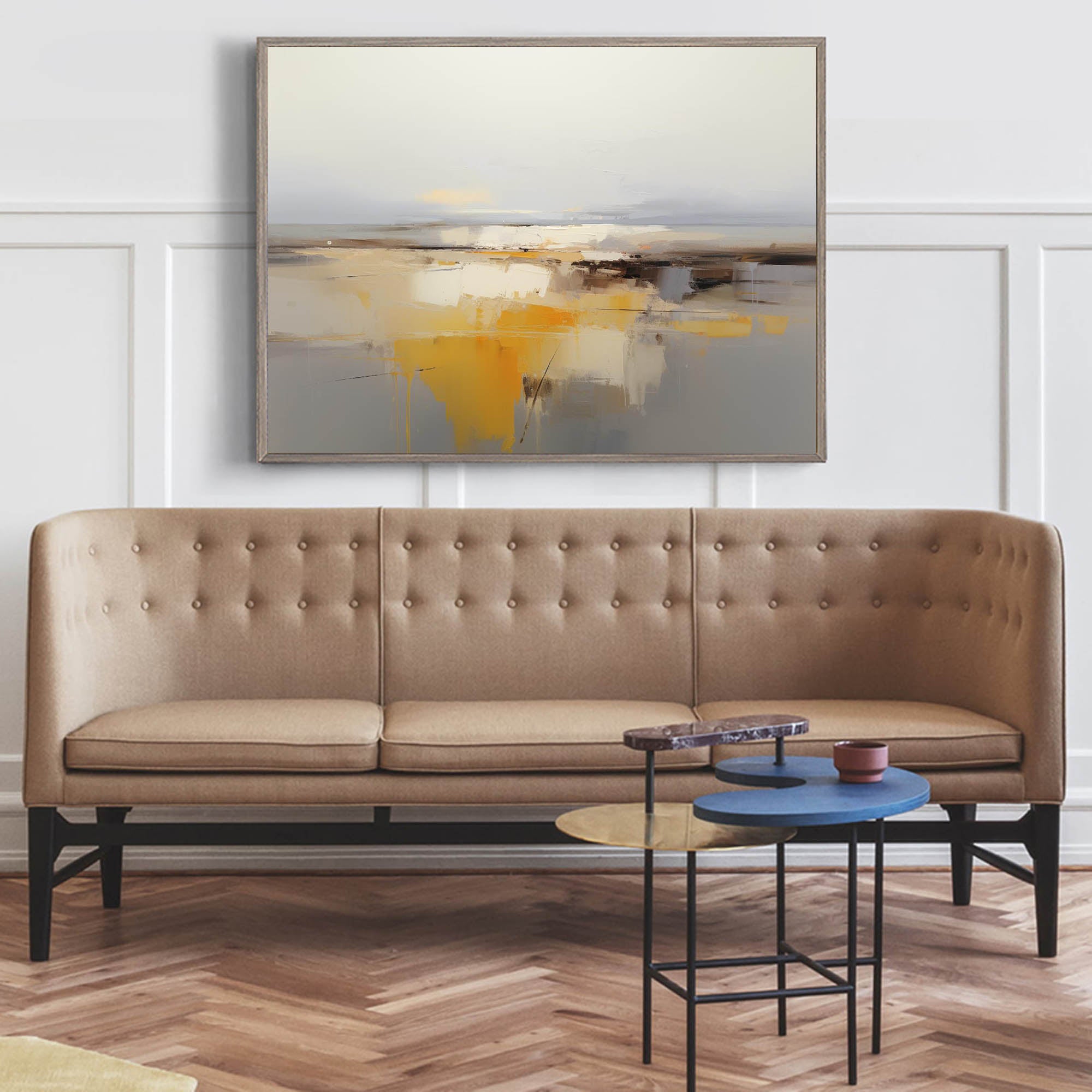 Original Abstract Oil Painting On Canvas Landscape Painting Living Room Wall Art Decor