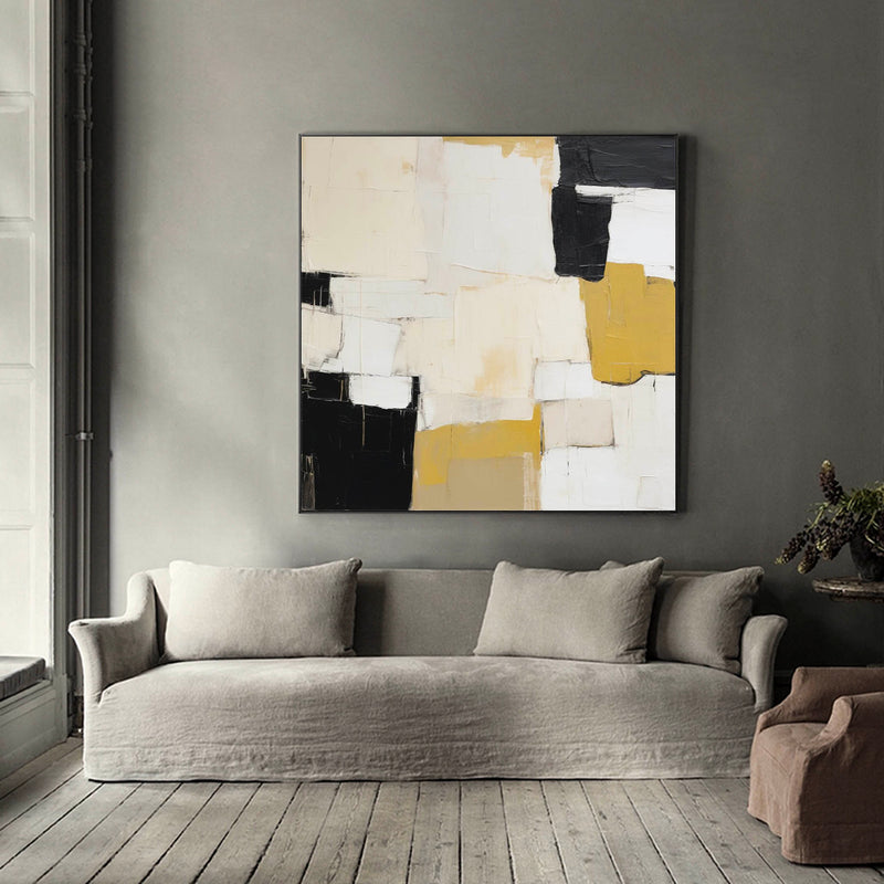 Large Acrylic Painting On Canvas Abstract Oil Painting Farme Original Modern Wall Art Home Decor