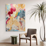 Large Color Painting Modern Multicolor Abstract Canvas Art Contemporary Acrylic Painting