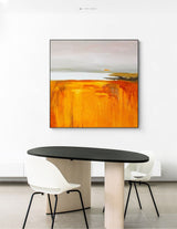 Original Abstract Simple Oil Painting Abstract Acrylic Painting Large Landscape Wall Art Modern Living Room Art 