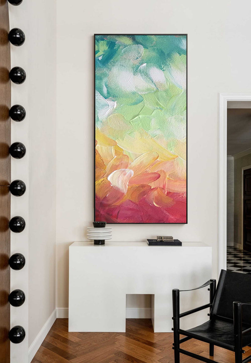 Large Colorful Abstract Oil Painting On Canvas Original Texture Wall Art Painting Home Decor