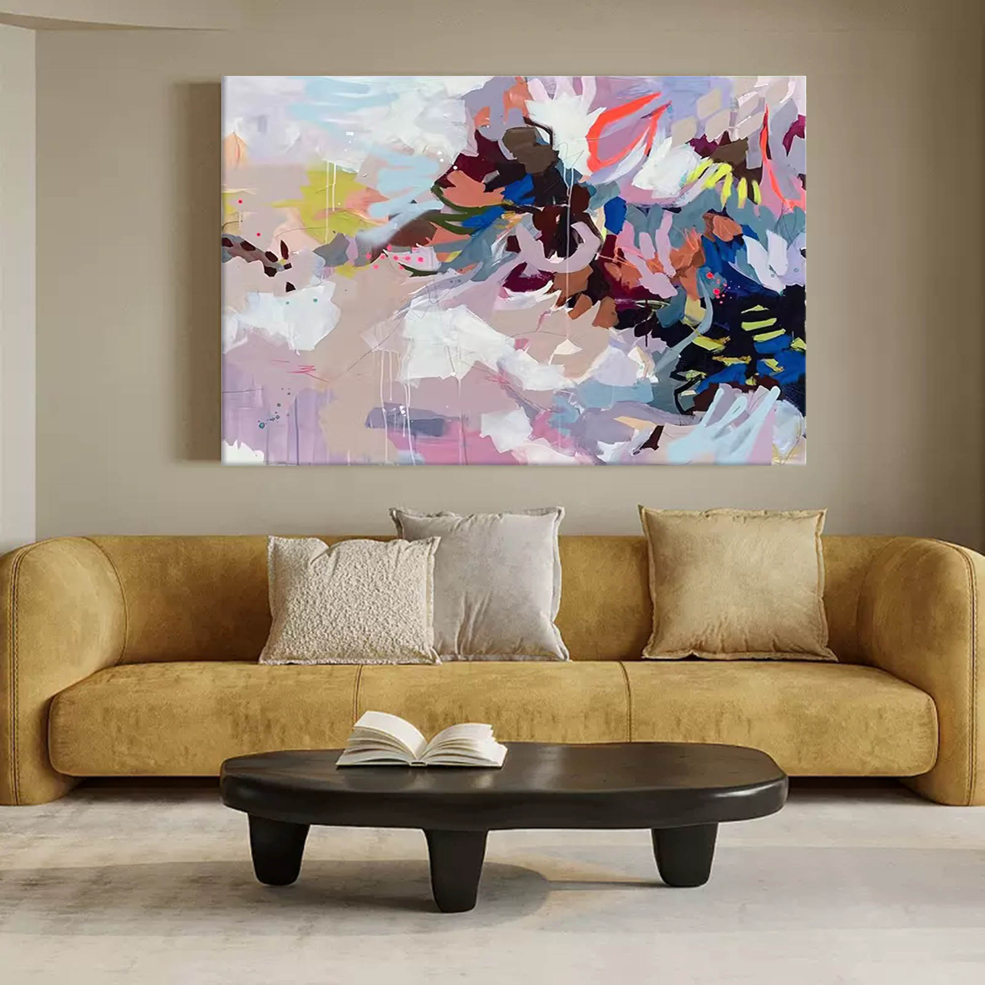 Abstract Original Oil Painting On Canvas Large Acrylic Painting Wall Art Home Decor