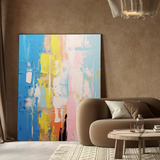 Large Abstract Painting On Canvas Original Colorful Abstract Wall Art Modern Decor Living Room