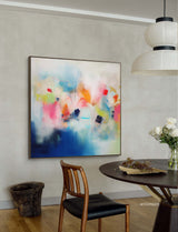 Modern Original Wall Art Large Square Acrylic Painting Colorful Abstract Oil Painting For Living Room