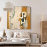 Original Beige Canvas Wall Art Modern Texture Abstract Acrylic Painting On Canvas Large Minimalist Art Home Decor