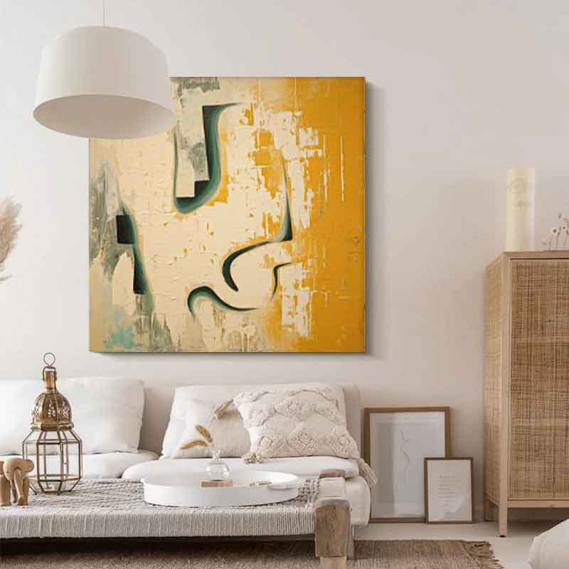 Modern Texture Abstract Acrylic Painting On Canvas Original Beige Canvas Wall Art Large Minimalist Art Home Decor