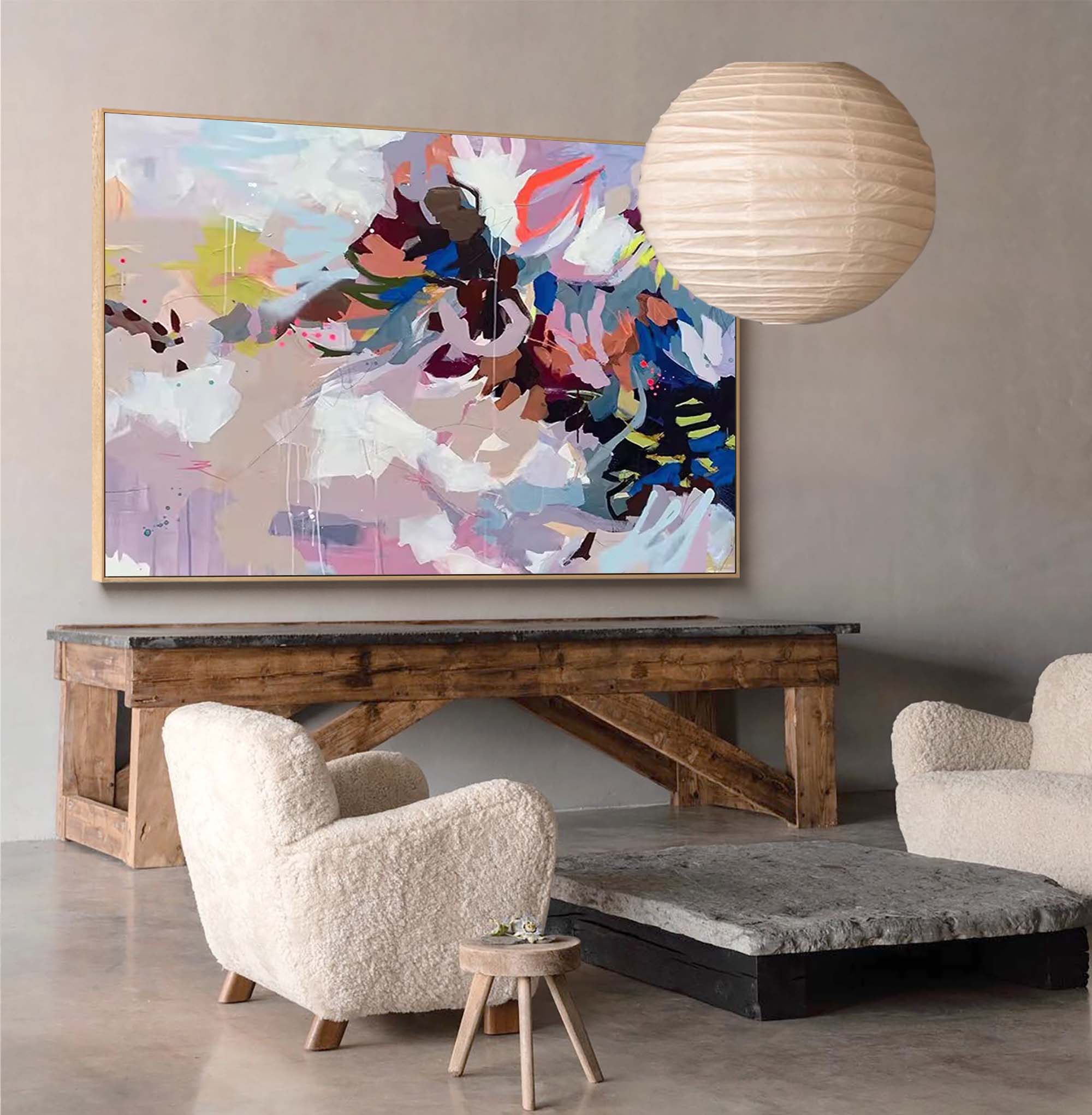 Abstract Original Oil Painting On Canvas Large Acrylic Painting Wall Art Home Decor