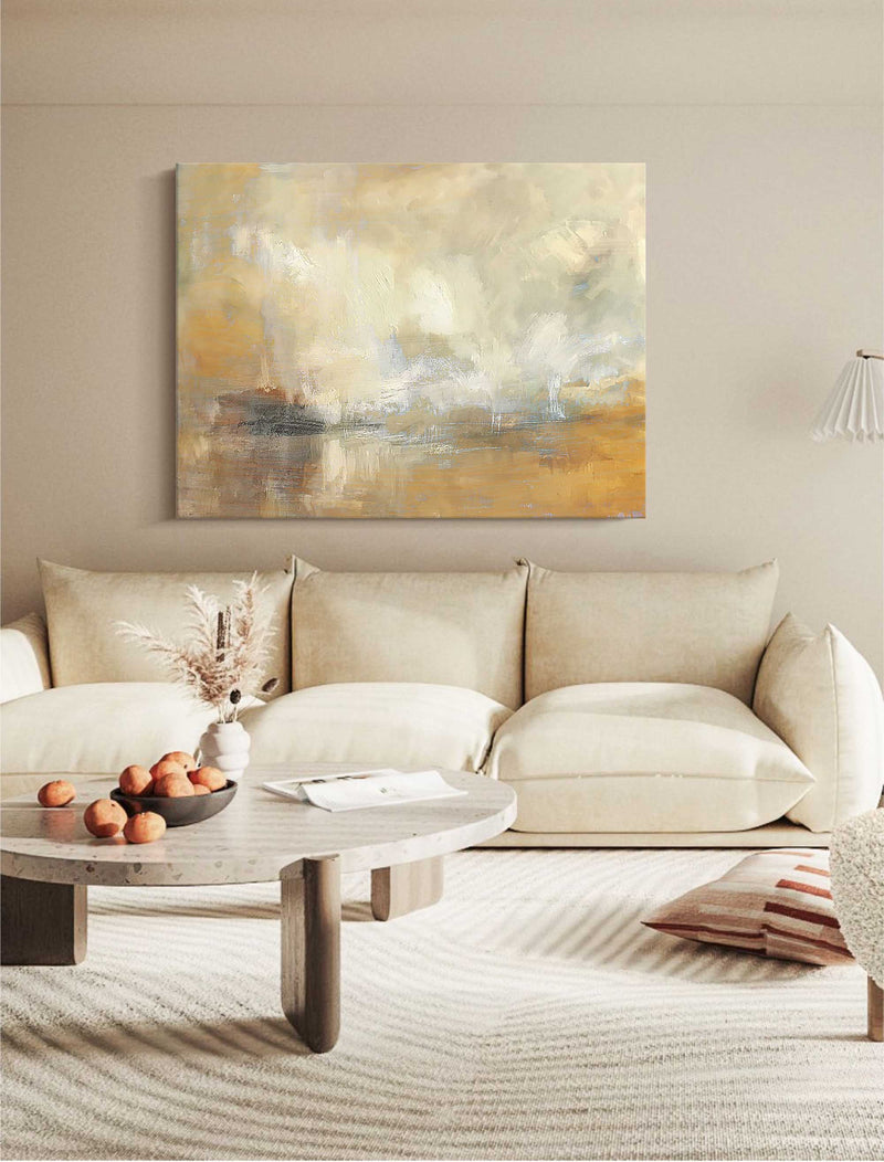 Large Wall Art Modern Abstract Landscape Canvas Oil Painting Original Oil Painting For Living Room