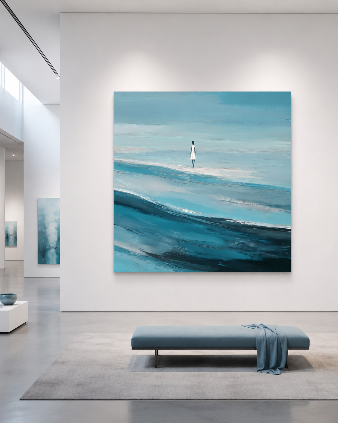 Original Hand Painted Seascape Art With Expressive Brushstrokes