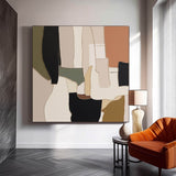 Original Modern Wall Art Square Abstract Oil Painting Colorful Large Acrylic Painting On Canvas For Living Room