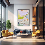 Colorful Modern Texture Wall Art Bright Abstract Oil Painting On Canvas Large Original Painting Home Decor