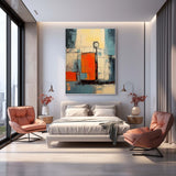Large Original Painting Color Modern Texture Wall Art Abstract Graffiti Oil Painting On Canvas Home Decor