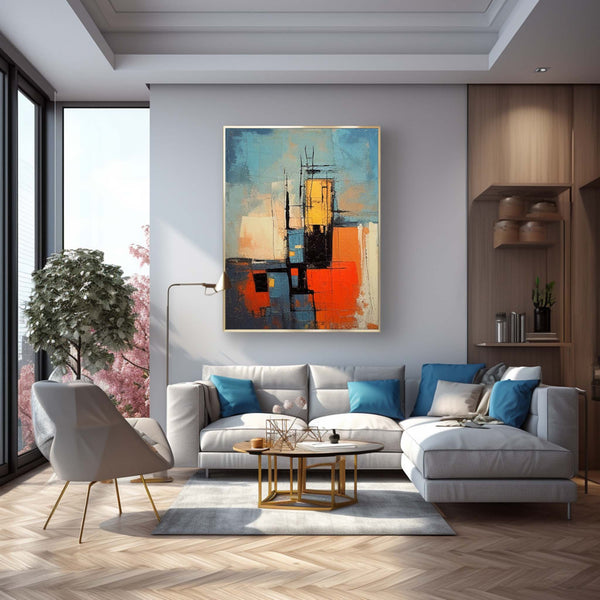 Large Original Painting Color Modern Texture Wall Art Abstract Oil Painting On Canvas Home Decor