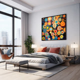 Colorful Abstract Oil Painting Original Circle Large Abstract Acrylic Painting On Canvas Modern Wall Art Home Decor