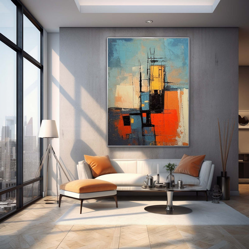 Large Original Painting Color Modern Texture Wall Art Abstract Oil Painting On Canvas Home Decor