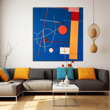 Original Modern Wall Art Square Abstract Graffiti Oil Painting Large Minimalist Acrylic Painting On Canvas Home Room