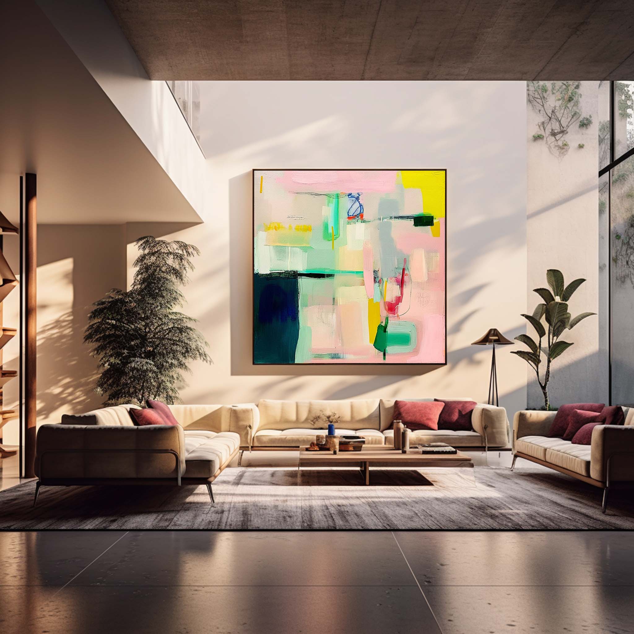 Warm Color Abstract Painting Canvas Original Abstract Art For Sale Contemporary New Painting Home Decor