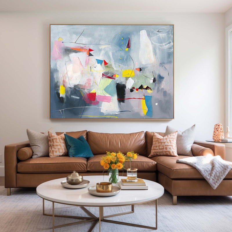 Large Graffiti Abstract Oil Painting Buy Abstract Paintings Online Original Wall Art For Living Room
