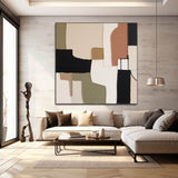 Original Modern Wall Art Square Abstract Oil Painting Colorful Large Acrylic Painting On Canvas For Living Room