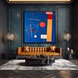 Original Modern Wall Art Square Abstract Graffiti Oil Painting Large Minimalist Acrylic Painting On Canvas Home Room