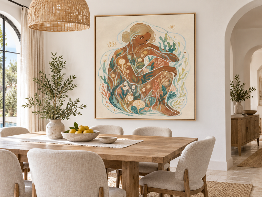 Bohemian Wall Art For Bedroom Living Room Earth Tones