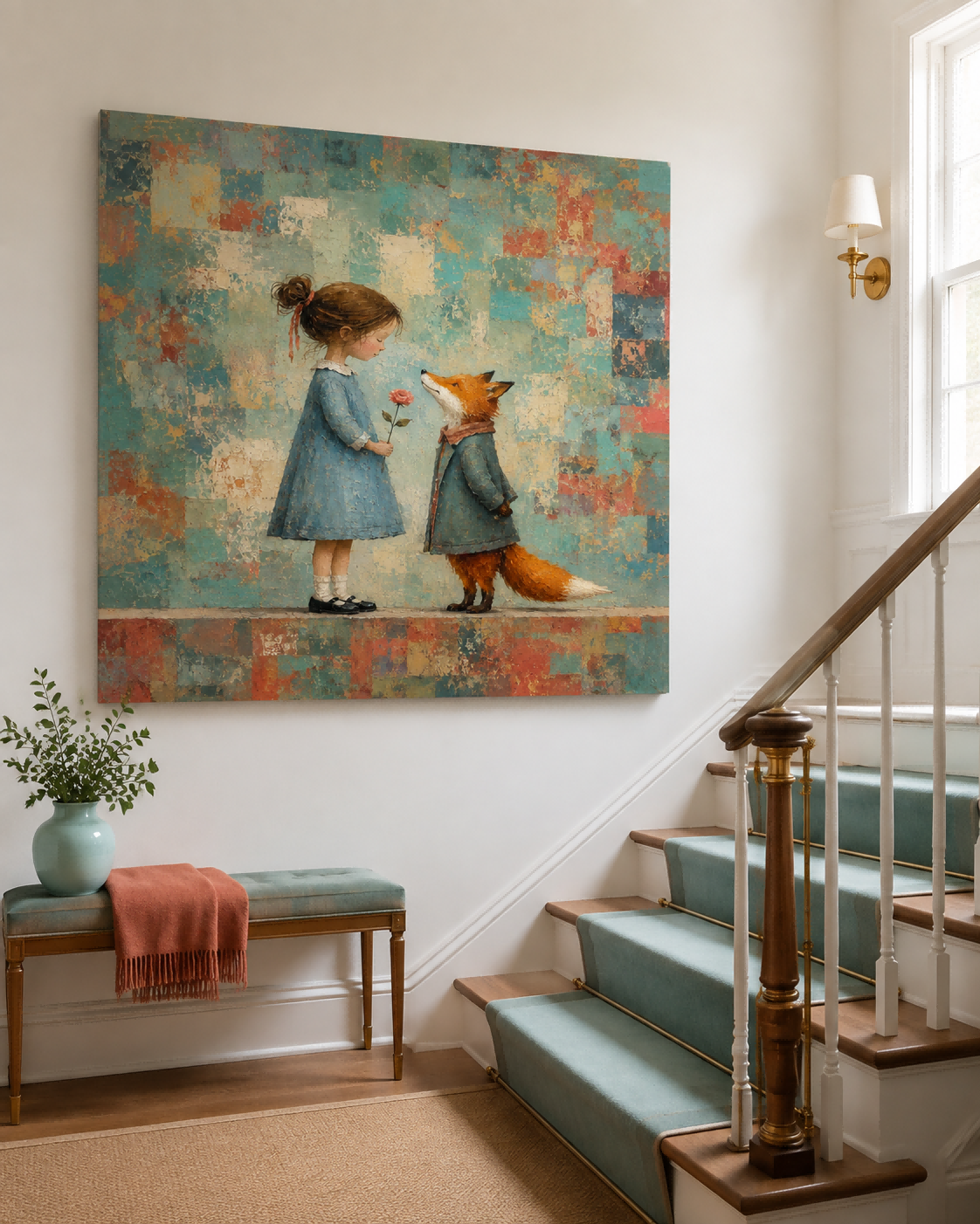 Whimsical Animal Wall Art For Nursery And Living Room Modern Decor