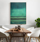Green Large Abstract acrylic painting Texture Minimalist Oil Painting On Canvas Original Wall Art Home Decor
