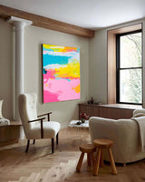 Large Colorful Original Painting Bright Colorful Abstract Oil Painting On Canvas Modern Texture Wall Art For Living Room