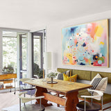 Original Bright Colorful Abstract Oil Painting On Canvas Large Wall Art Modern Graffiti Oil Painting Home Decoration