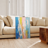 Original Texture Acrylic Painting on Canvas Abstract Colorful Geometric Painting Modern Wall Art Living Room