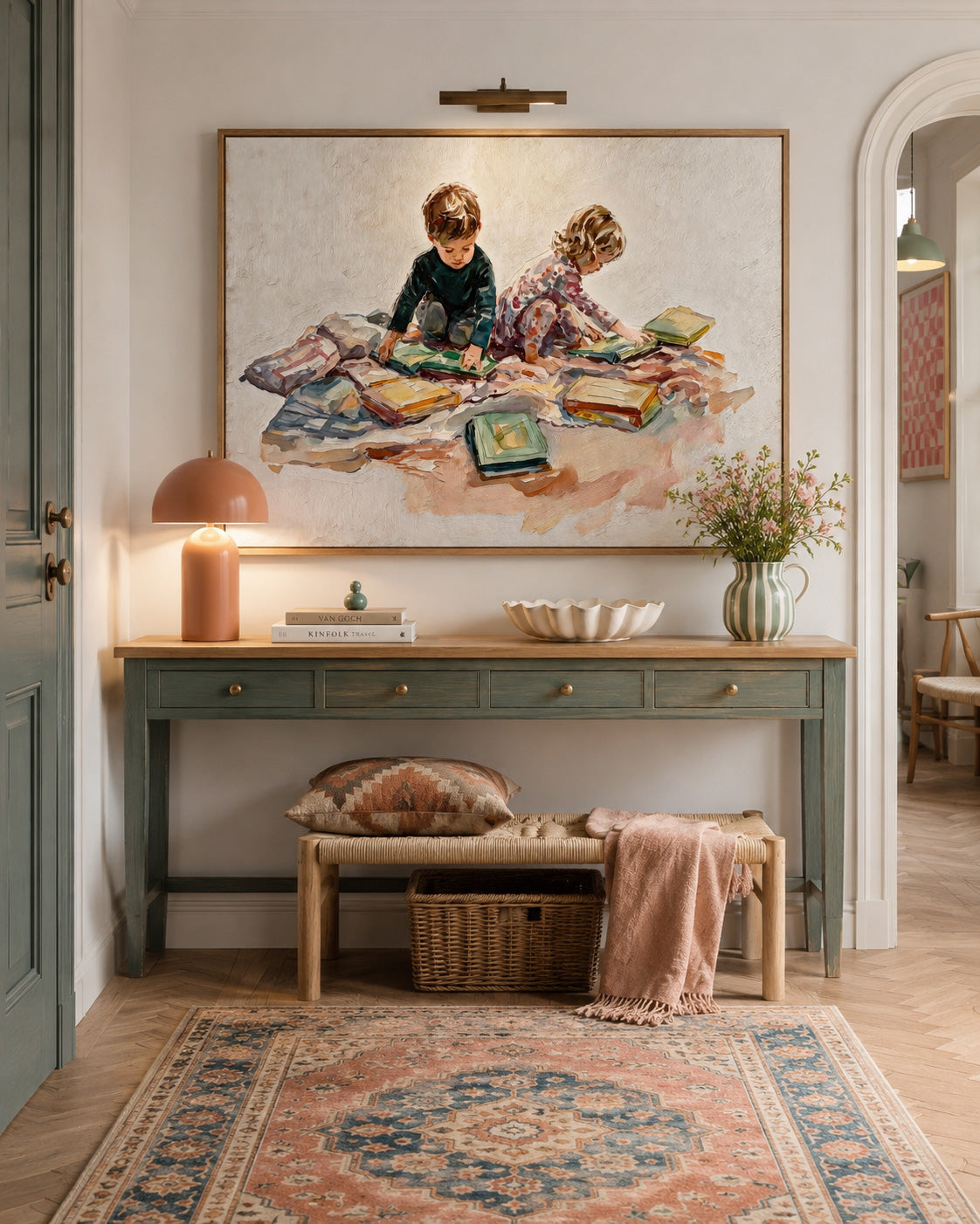 Adorable Kids Playing Art For Playroom Nursery And Kids Room Walls