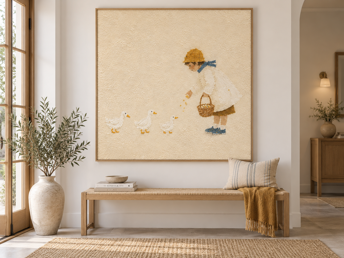 Whimsical Nursery Wall Art For Kids Rooms With Pastoral Theme