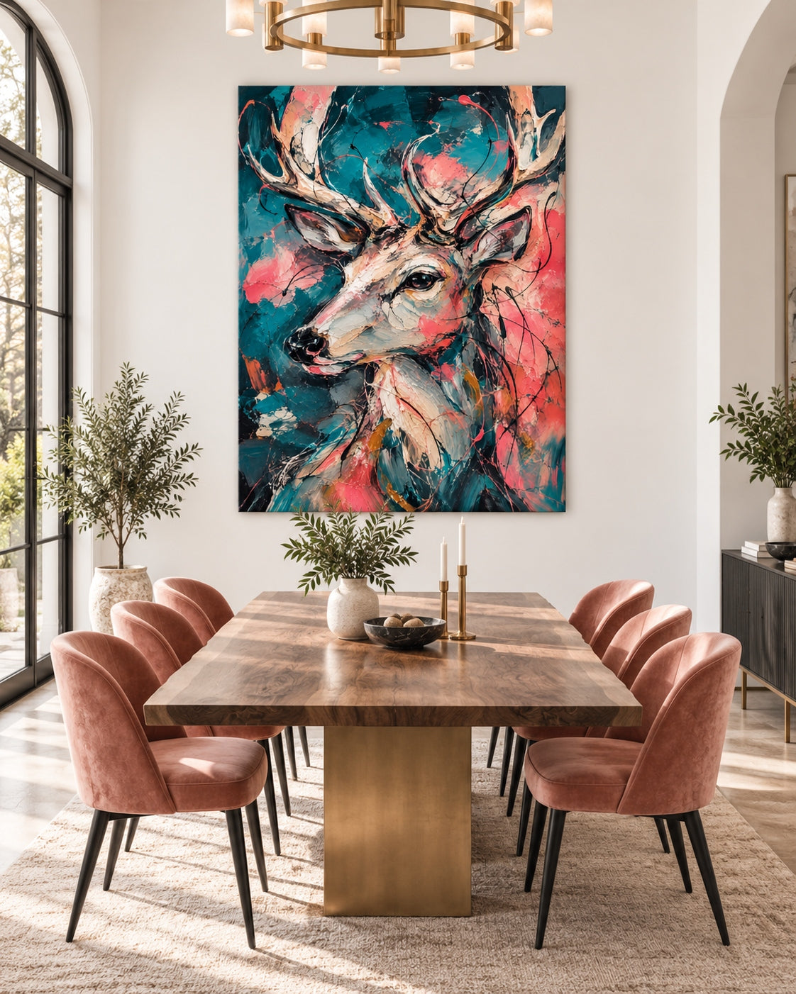 Modern Graffiti Style Wall Art For Living Room And Entryway Decor