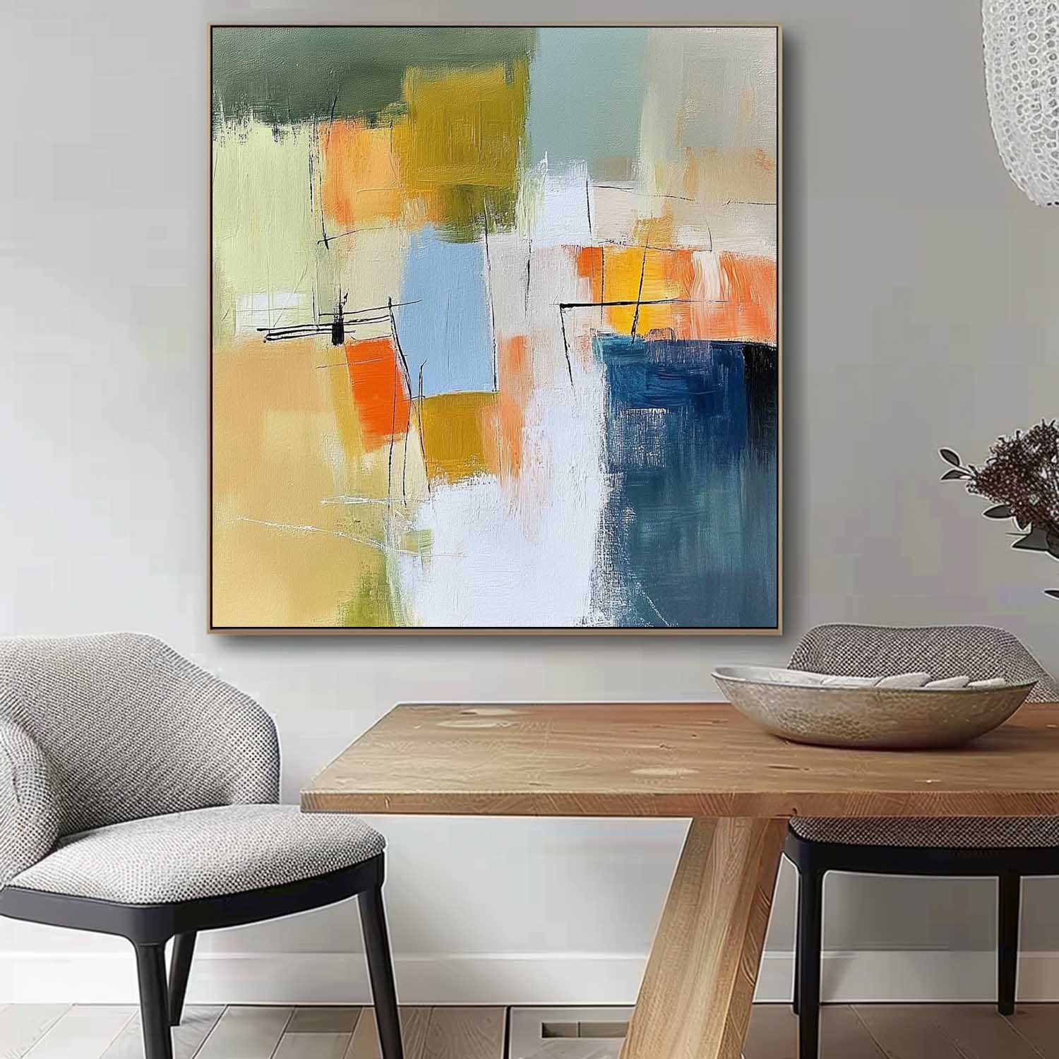 Modern Textured Painting Original Canvas Wall Art Large Abstract Oil Painting for Living Room Office Bedroom