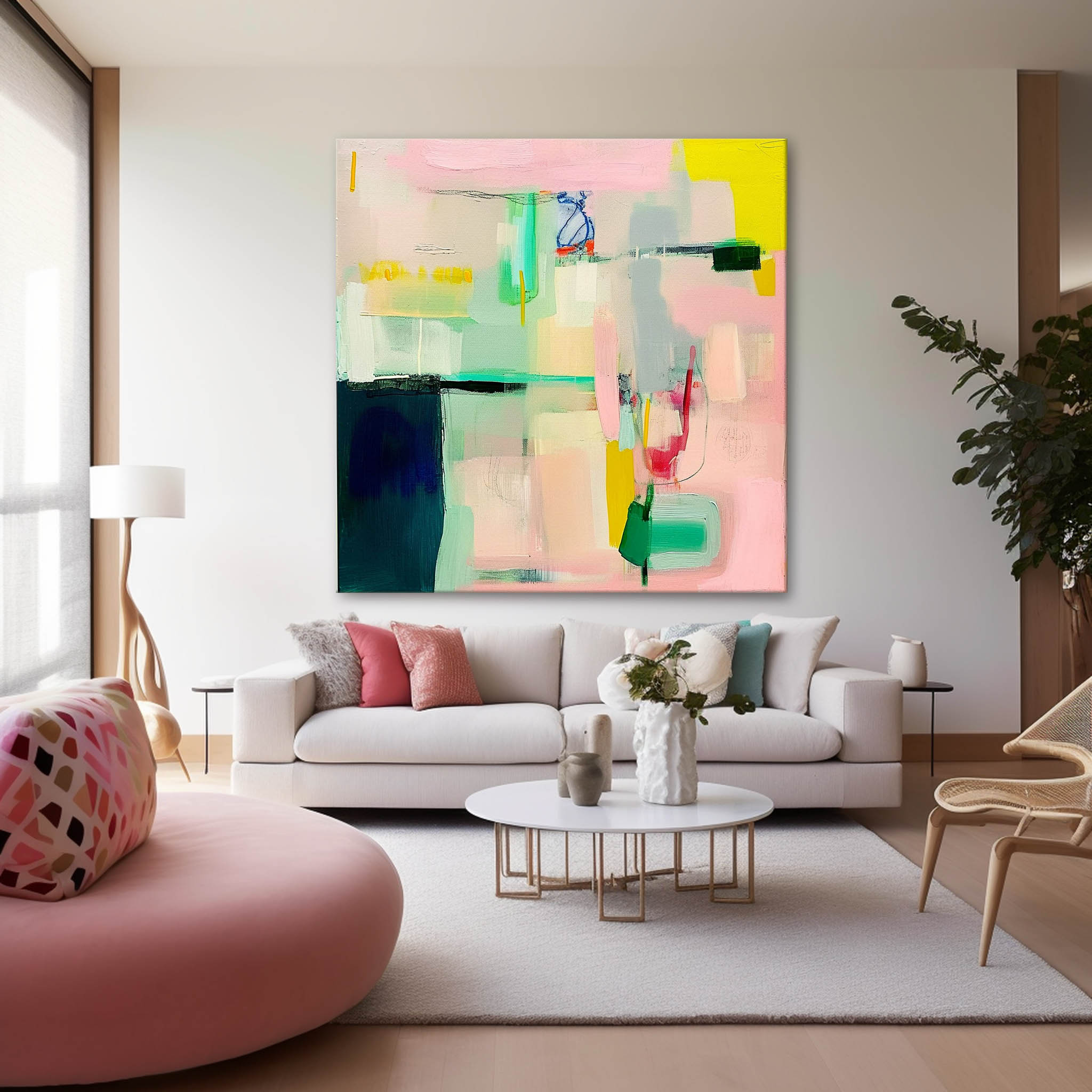 Warm Color Abstract Painting Canvas Original Abstract Art For Sale Contemporary New Painting Home Decor