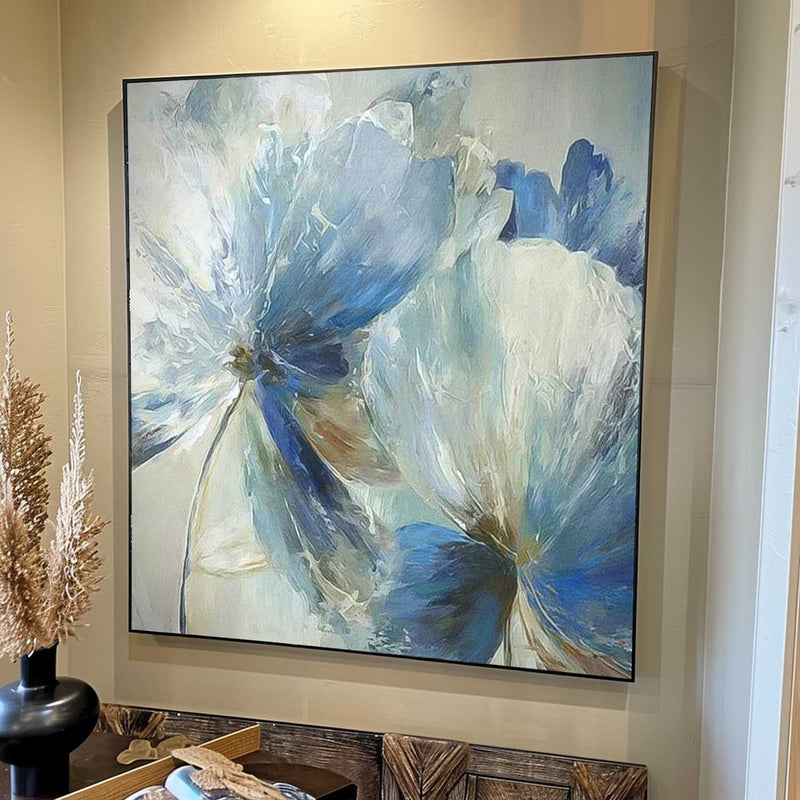Big Petal Original Flower Wall Art Large Floral Acrylic Painting Modern Floral Oil Painting On Canvas