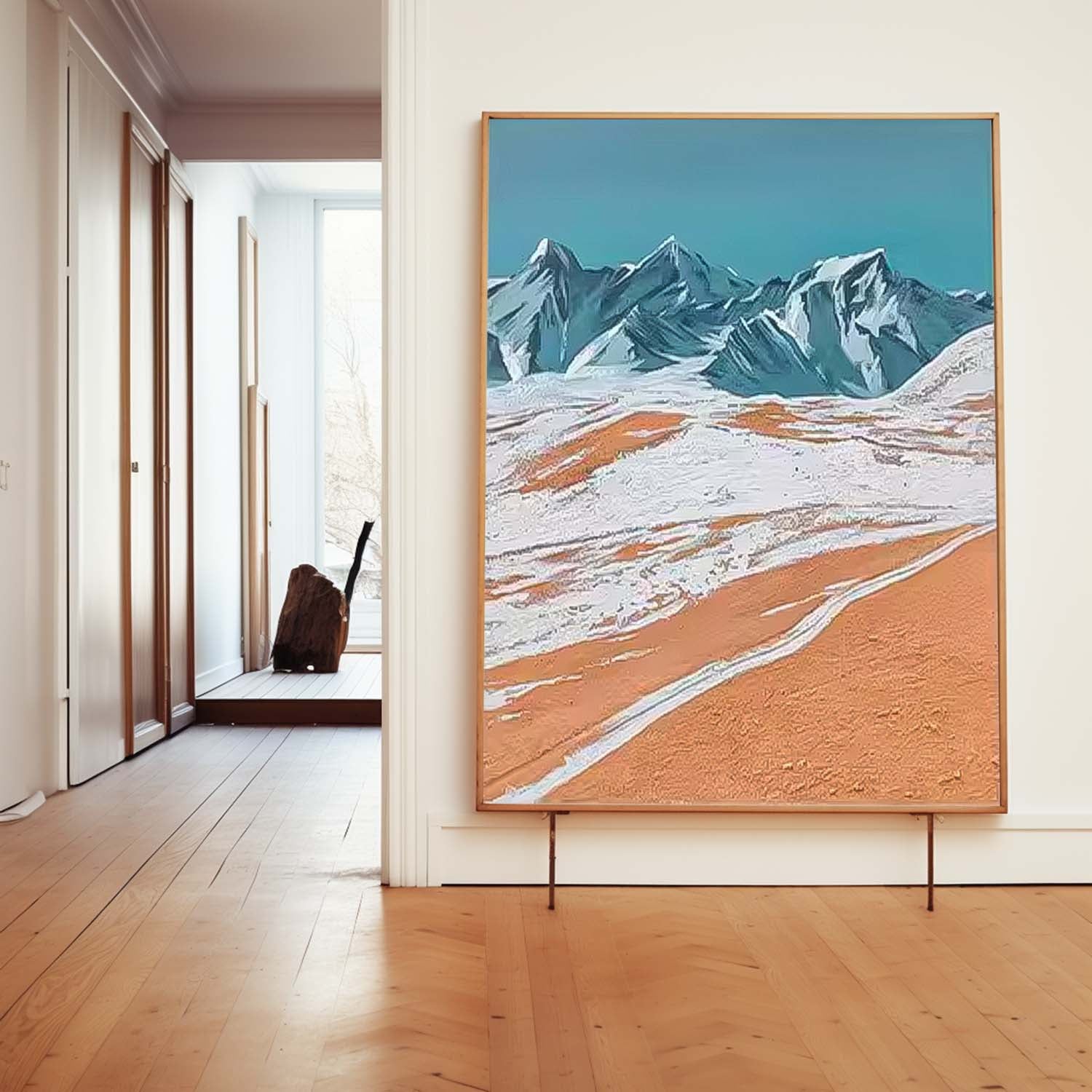 Large Vibrant Colors Landscape Oil Painting On Canvas Abstract Mountain Modern Wall Art Acrylic Painting Home Decor