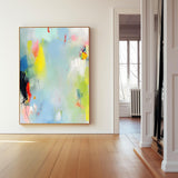 Quality Large Original Abstract Oil Painting On Canvas Modern Vibrant Colorful Wall Art For Living Room