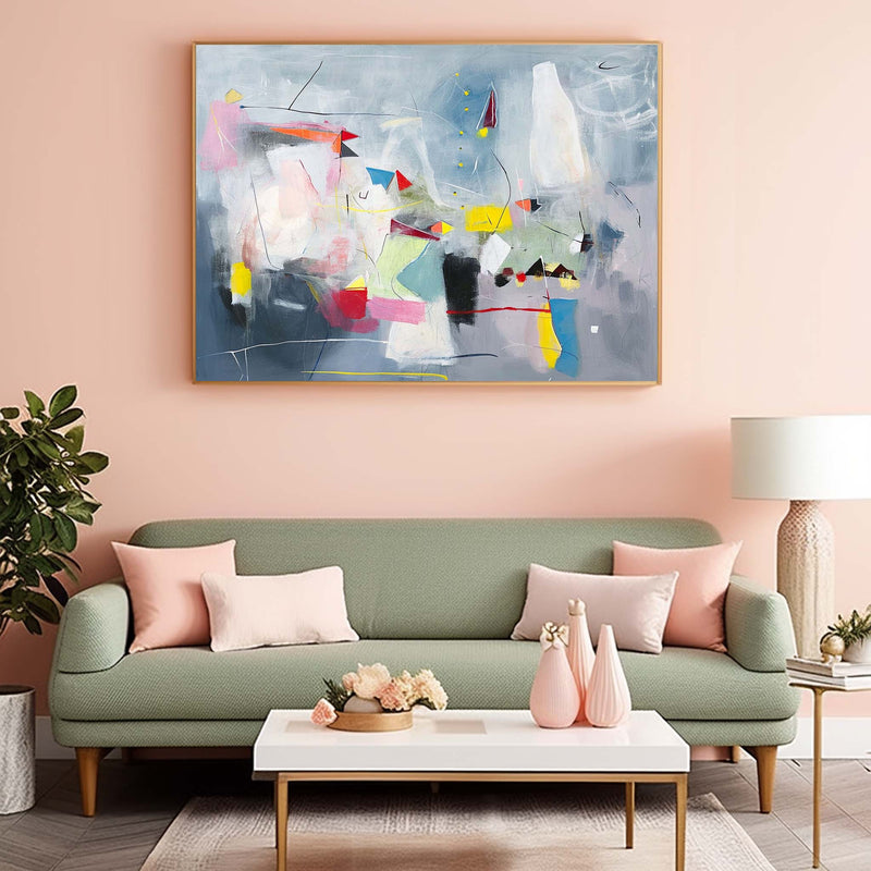 Large Graffiti Abstract Oil Painting Buy Abstract Paintings Online Original Wall Art For Living Room