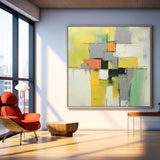 Geometry Abstract Acrylic Painting Canvas Great Quality Hand Painted Abstract Wall Art Home Decor