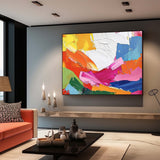 Original Wall Art Large Texture Abstract Oil Painting Vibrant Color Buy Abstract Paintings Online Home Decor