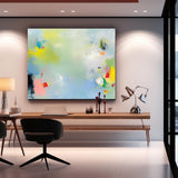 Vibrant Blue Buy Abstract Paintings Online Large Graffiti Abstract Oil Painting Original Wall Art For Living Room