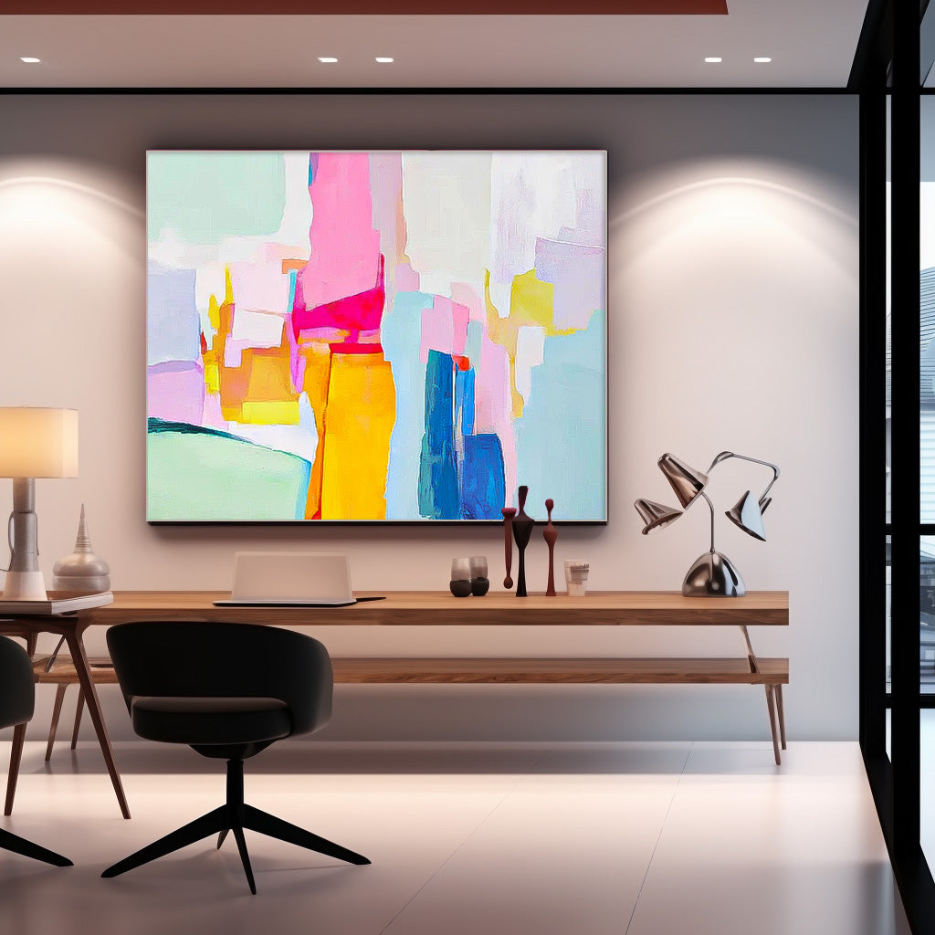 Abstract Large Original Oil Painting On Canvas Wall Art Decor Painting For Living Room