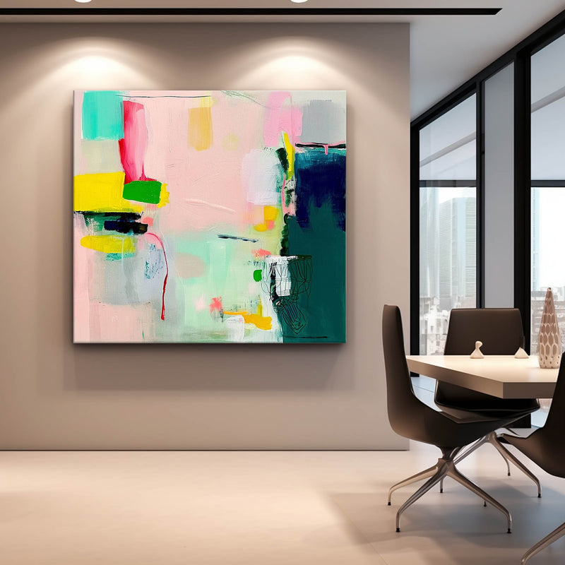 Original Abstract Art For Sale Warm Color Abstract Painting Canvas Contemporary New Painting Home Decor