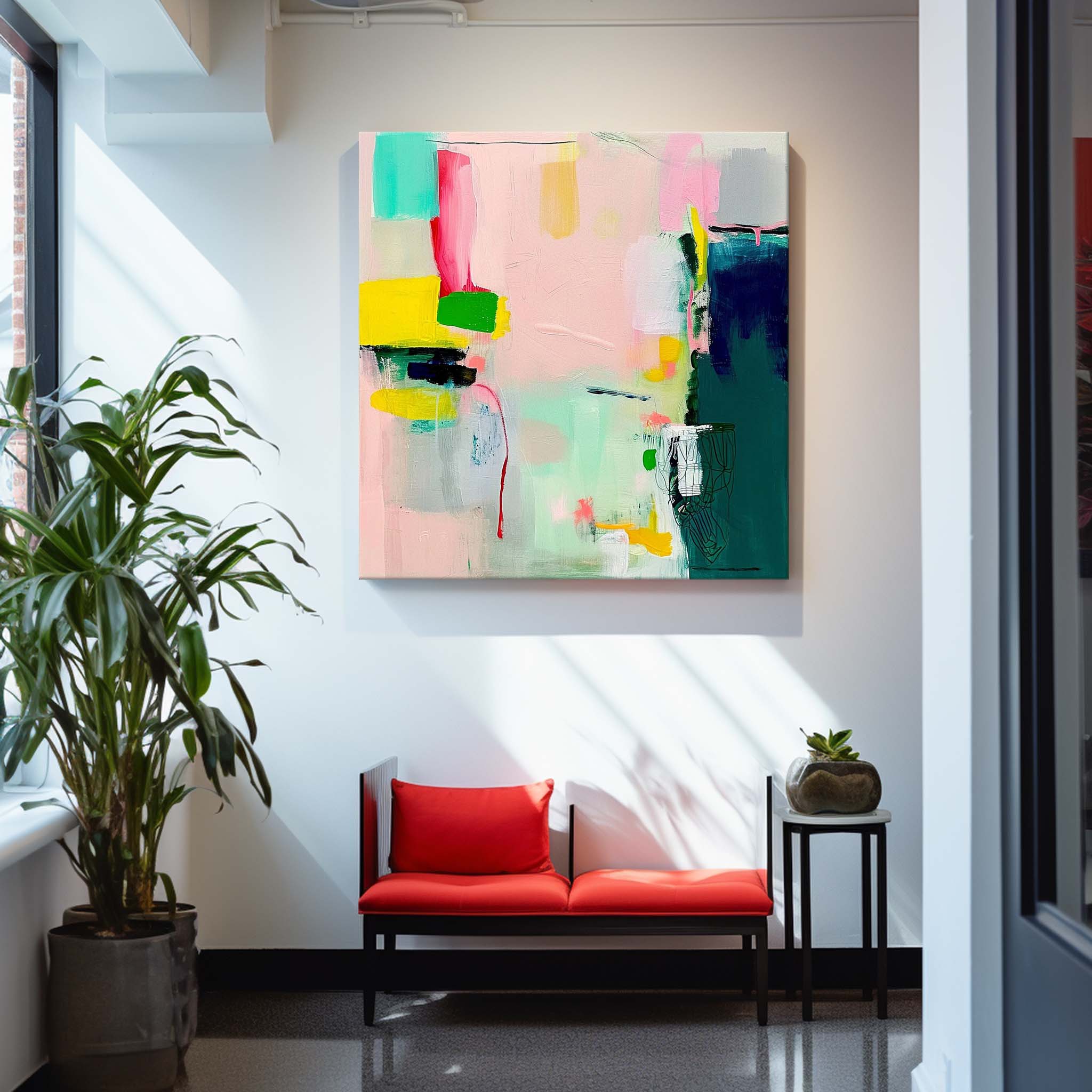 Original Abstract Art For Sale Warm Color Abstract Painting Canvas Contemporary New Painting Home Decor