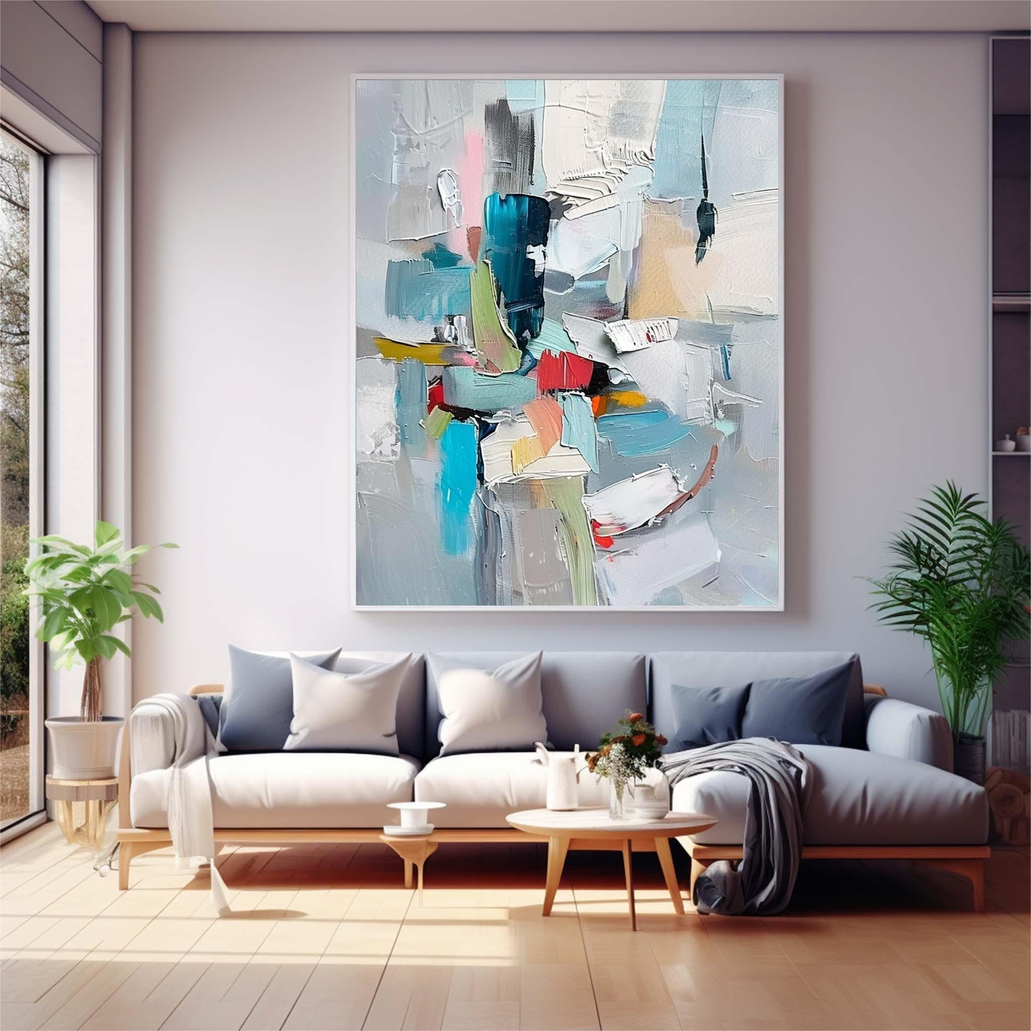 Contemporary Abstract Art For Sale Big Amazing Texture Artwork Original Oil Painting On Canvas For Living Room