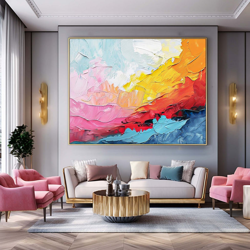 Texture Abstract Oil Painting Big Canvas Artwork Modern Acrylic Painting Original Wall Art Home decoration